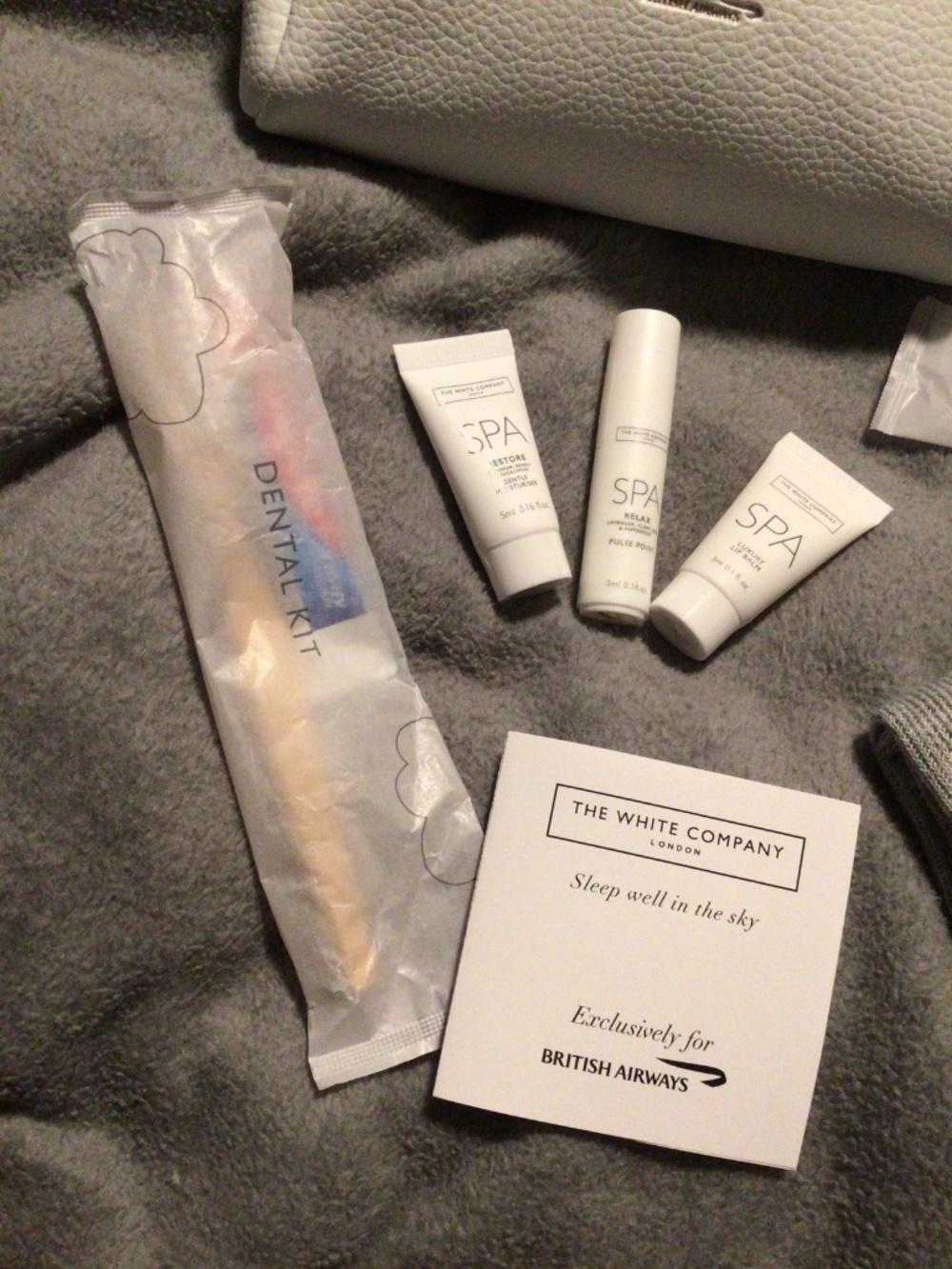 British Airways x The White Company Amenities Kit; white; brand new/never opened - Picture 2 of 11